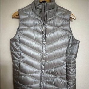 Women's Silver Puffer Vest